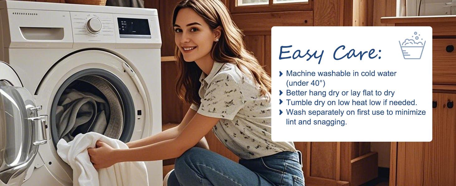 PHF 100% Cotton Weave Waffle Blanket, Aesthetic Soft Woven and Breathable Blanket for Bed Sofa Home Decor for All Seasons, New Year Gift