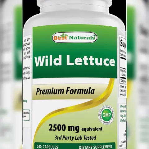 Best Naturals Wild Lettuce 10:1 Extract 250 mg - 240 Capsules