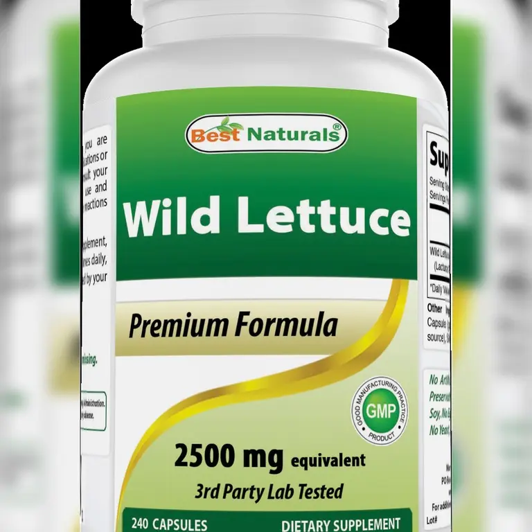 Best Naturals Wild Lettuce 10:1 Extract 250 mg - 240 Capsules