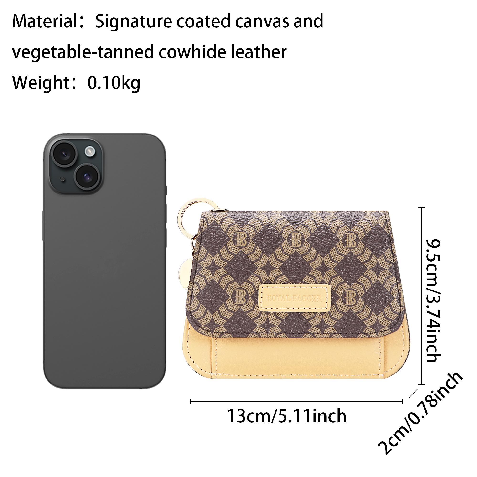 Royal Bagger RFID Short Wallets for Women Genuine Cow Leather Fashion Card Holder with Key Ring Holders Clutch Slim Coin Purse 2443 SpringStatements