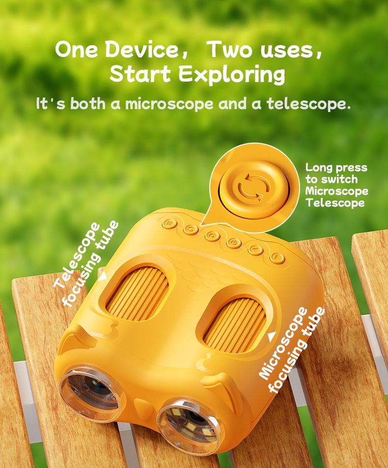 INSKAM Two-In-One Kids Telescope&Microscope 3M-1000M Distance Telescope 1000X Magnification 4K Microscope Manual focus Type-C Powered STEM Device for 3-12 Years Boys Girls INSKAM Two-In-One Kids Telescope&Microscope 3M-1000M Distance Telescope 1000X Magnification 4K Microscope Manual focus Type-C Powered STEM Device for 3-12 Years Boys Girls