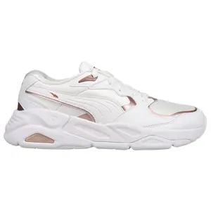 PUMA Womens Trc Mira Glam Lace Up Sneakers Shoes Casual - White