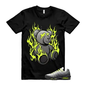 95 Big Bubble Neon Shirt, Yellow Black Cool Grey Shirt to Match, 95 Neon Shirt, Classic Fit, 100% Cotton, Trending Shirts, Gift For Friend