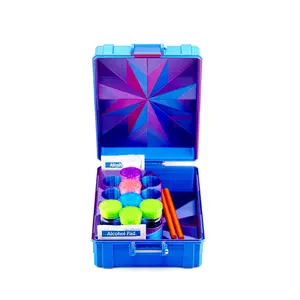 13-Slot 10 ml Vial Case with Storage Compartment | Organizer for GLP-1, Peptides, Research