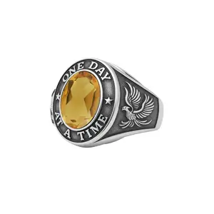 One Day at a Time with Phoenix Sterling Silver Ring with Gemstone TRI2593