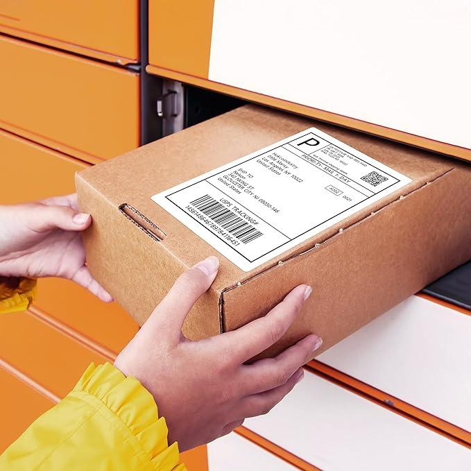 Waterproof 4x6 Direct Thermal Labels 500Pcs for Shipping Durable Practical for Wet Environments Compatible with Direct Thermal Printers