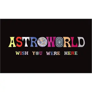 Tapestry  Eyesoul Astroworld Flag Black 40x60 Inch Flag Banner with Brass Grommets for College Dorm Room Decor, Tailgates, Parties & Gifts - Light colorful Wish