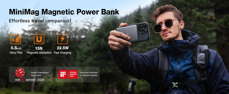 TORRAS MiniMag Power Bank,Ultra-Slim 10,000mAh Magnetic Wireless Portable Charger, 22.5W Fast Charging iPhone Air MagSafe Battery Pack Designed for iPhone 17 Pro Max/17 Pro/Air/16/15/14/13/12, Gray