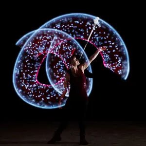 flowtoys vision® contact staff XL with pods & sleeves :: incredible LED contact staff for performance w/ lifetime warranty