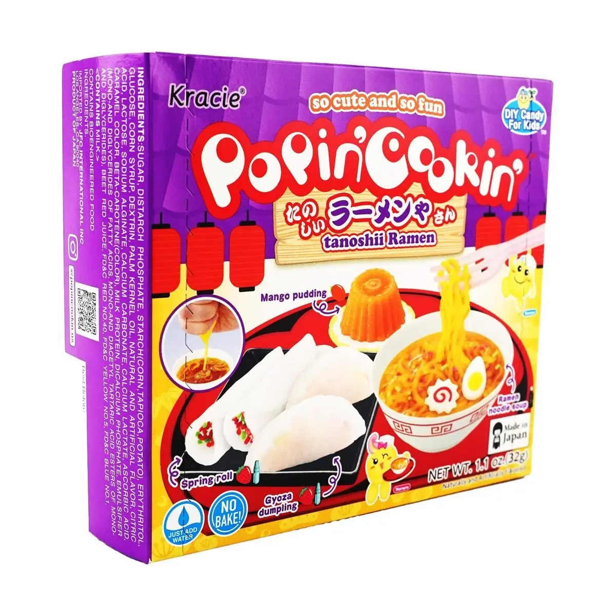 Kracie Popin' Cookin' Ramen Shop DIY Candy Kit - Fun Japanese Food Toy for Kids & Adults, 32g