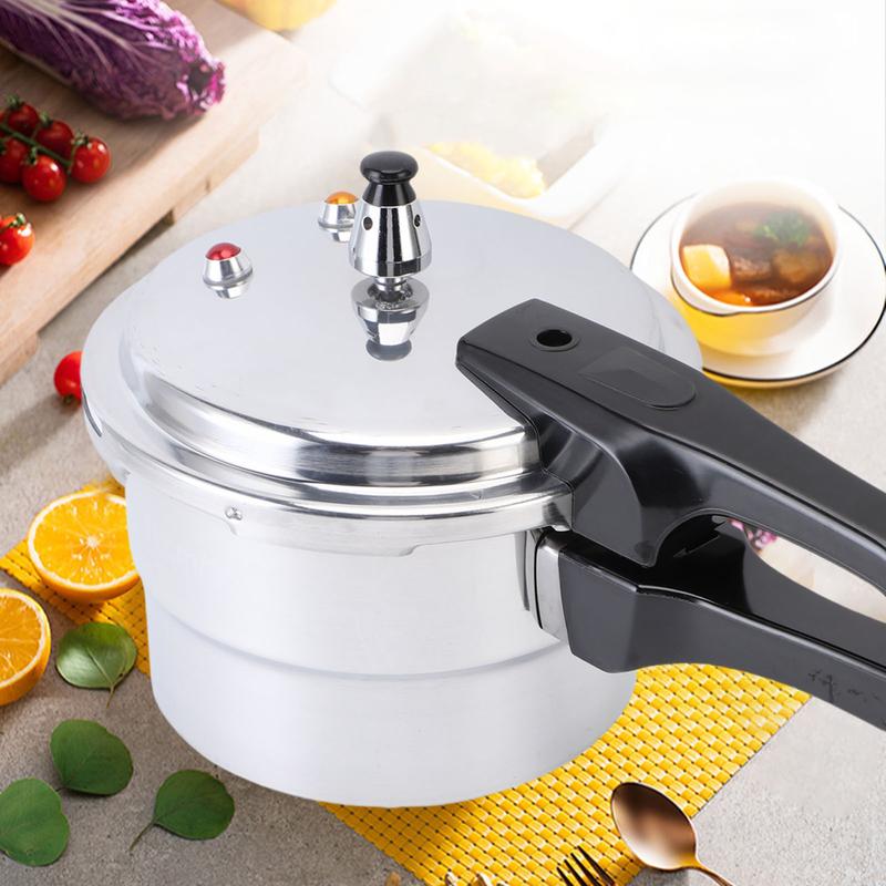Pressure Cooker With Steam Rack for Kitchen 3L Explosion Proof Aluminium Alloy Safety Stovetop Fast Cooking Canning Cooker Pot