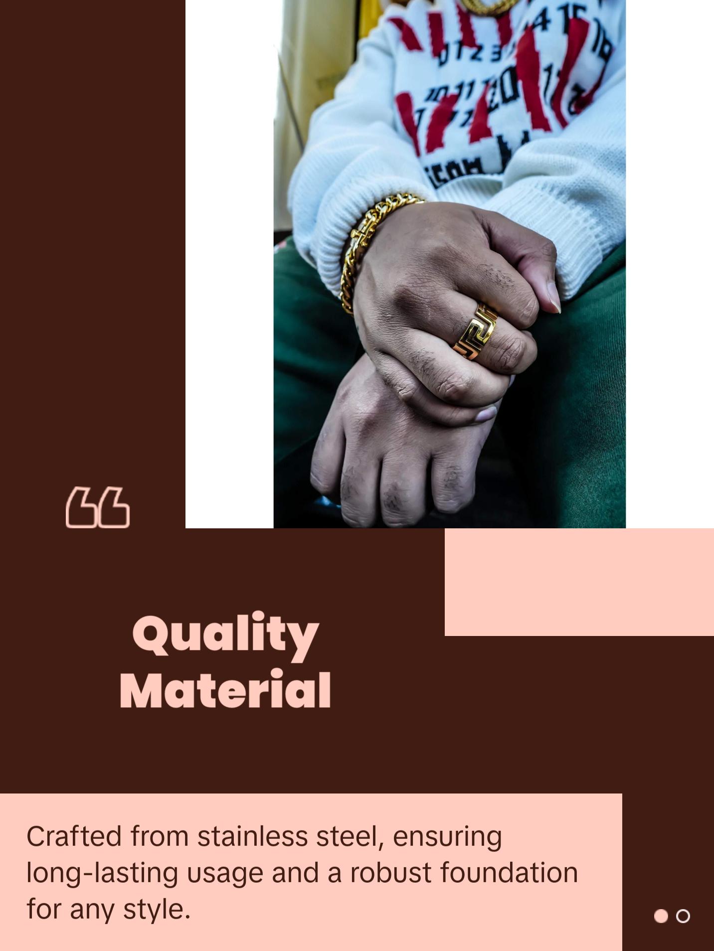 Greek Ring - 18K Gold Plated