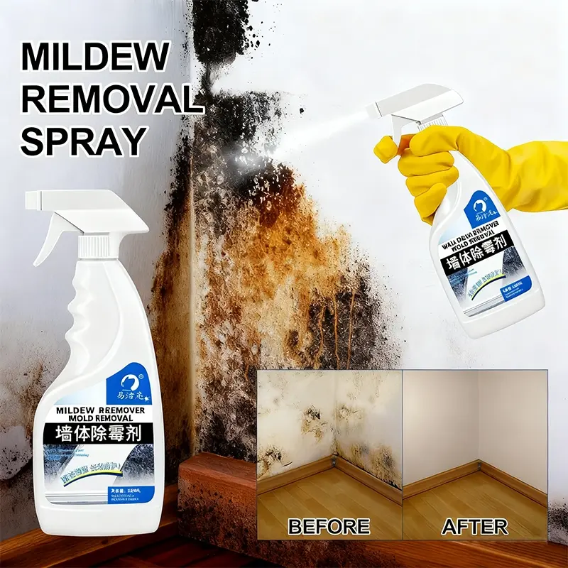 500ML Mold Removal Spray, Ceiling Tile Wall Cleaner, Bathroom Kitchen Multi-Purpose Cleaning Foam, Anti-Mold Stain Remover, Home Cleaning Supplies, Home Cleaning Products