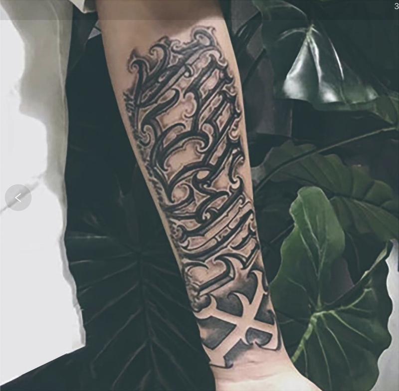 GlowForge Botanical Ink Stickers - Sweat-Proof, Hype-Ready, Gradual Neon Burst fake tattoo sleeve