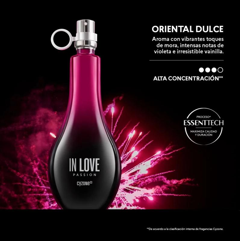 CYZONE INLOVE Passion, Eau de PERFUM, FACTORY SEALED, 50 ML L'BEL, ESIKA In Love