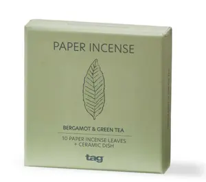 Bergamot & Green Tea Paper Incense