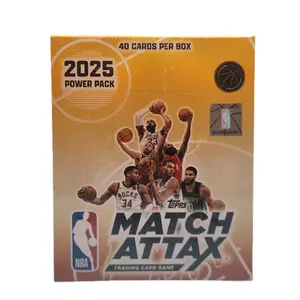 2025 Topps NBA Match Attax Trading Card Game Sealed Box. (Look For NBA Stars Like Wemby & Cooper Flagg) 10 Packs Per Box - 4 Cards Per Pack