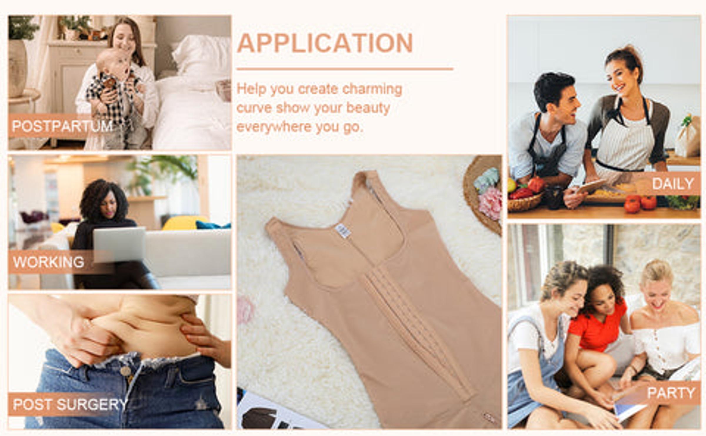 FeelinGirl Stage 2  Shaper for Womenswear Shapewear Top Fabric