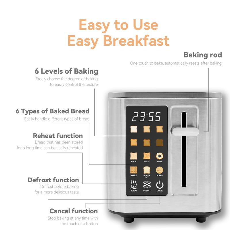 TazTir Bread Maker Machine, 5 Bread Types & 6 Shade Settings, 900W, Defrost Bagel Cancel Functions, Easy Clean Storage Household Kitchen Appliances TazTir Bread Maker Machine, 5 Bread Types & 6 Shade Settings, 900W, Defrost Bagel Cancel Functions, Easy Clean Storage Household Kitchen Appliances