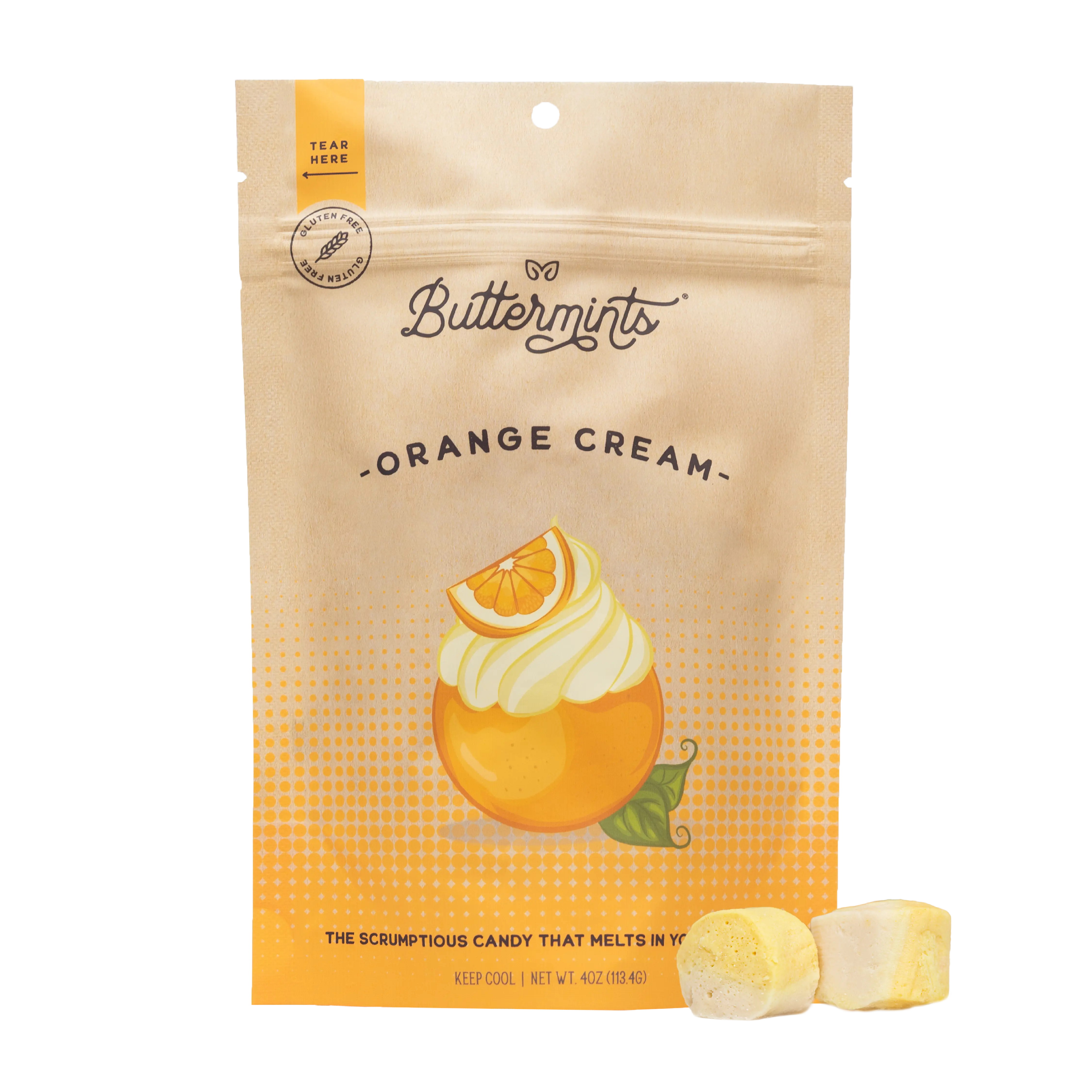 Orange Cream Buttermints | Handcrafted Buttermint Candies, Gluten Free