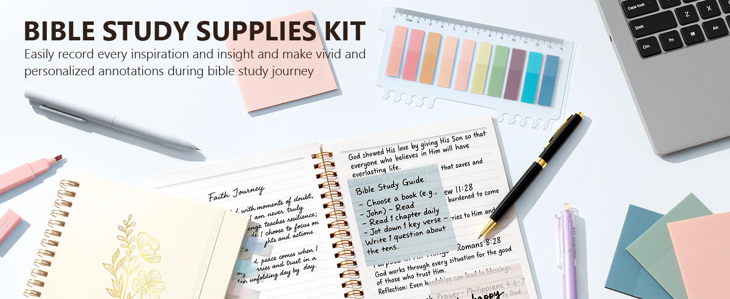 Bible Cover Case for Women, Large Bible Bag Bible Study Supplies Accessories Journaling Kit with Highlighters Tabs, Quilted Book Carrying Cases with Shoulder Strap, Easter Easter Christian Gifts for Women