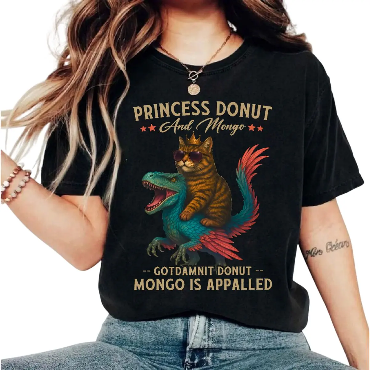 Princess Donut & Mongo T Shirt, Dungeon Crawler Carl Book Hoodie, Book Lover Sweatshirt, Gift For Gamers, Unisex Sweater Pullover Tee