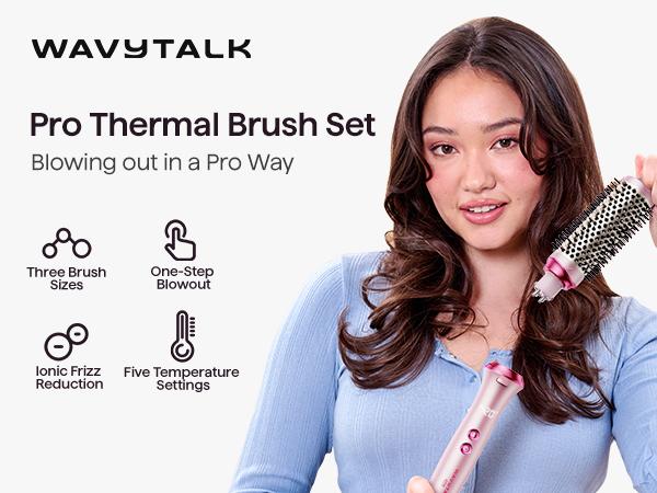 Christmas Gift Set—Wavytalk Ultimate Hair Styling Kit: heatwave pro curler, Blow Dryer & Heat Protectant