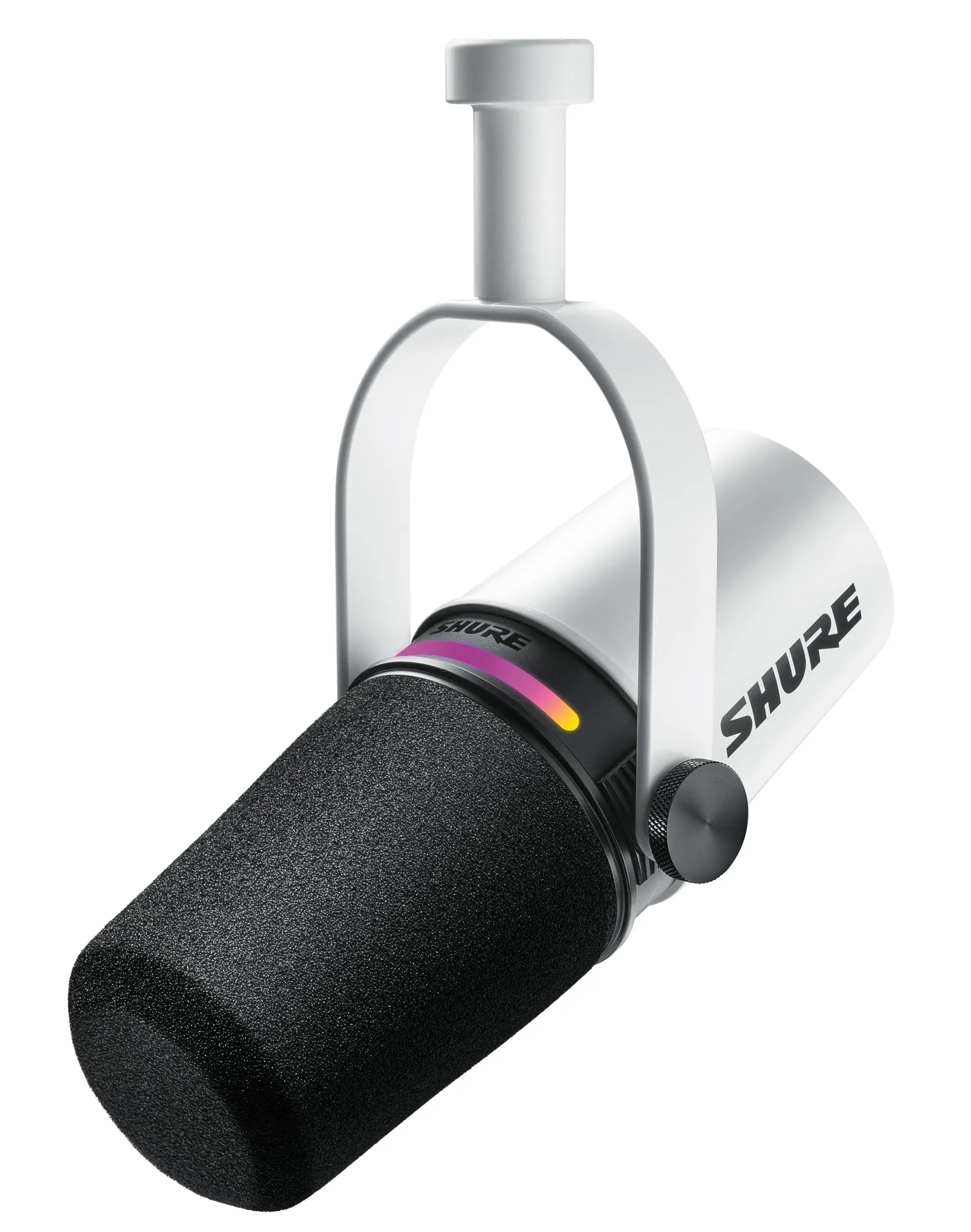 Shure MV7+ Podcast Dynamic Microphone, OBS Certified, Enhanced Audio, LED Touch Panel, USB-C/XLR Outputs, Auto Level Mode, Digital Pop Filter, Reverb Effects, USB Type C Cable & Adapter (1 3/8“-5/8”), Windows 10 Compatible, for PC & Laptop Recording