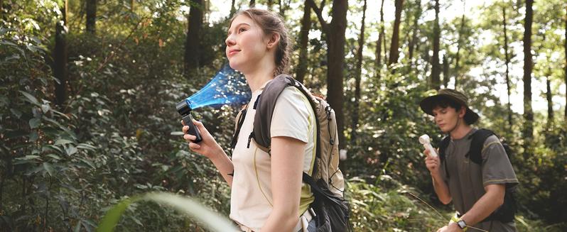 Aecooly 3-in-1 Portable Handheld Fan,220° Flexible Angle Adjustment Powerful Turbo Mini Fan, 15000 RPM High Speed AirGimbal, 17H Max Cooling Time, 5 Speeds, Ultra Pocket Rechargeable Personal Small Travel GIfts for Women