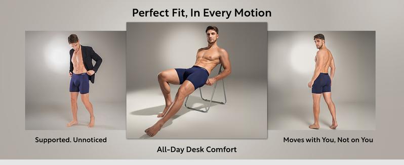 DAVID ARCHY Waistfree Seamless Waistband Mens Underwear 4 Pack Silky Soft Second Skin Modal Boxer Briefs Underwear for Men Gifts Micro Modal Fabric with Vertical Fly and 3D Pouch Design DAVID ARCHY Waistfree Seamless Waistband Mens Underwear 4 Pack Silky Soft Second Skin Modal Boxer Briefs Underwear for Men Gifts Micro Modal Fabric with Vertical Fly and 3D Pouch Design