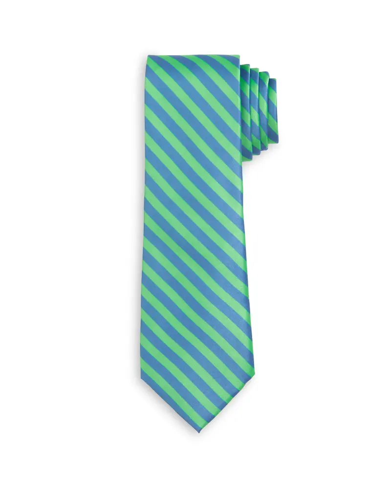 Highland Stripe Blue Green Stripe Child Tween Adult Necktie