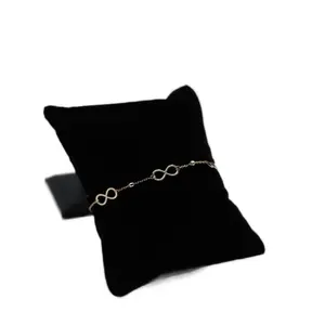 14K Gold Infinity Bracelet with Dainty Balls - Elegant Jewelry for Women