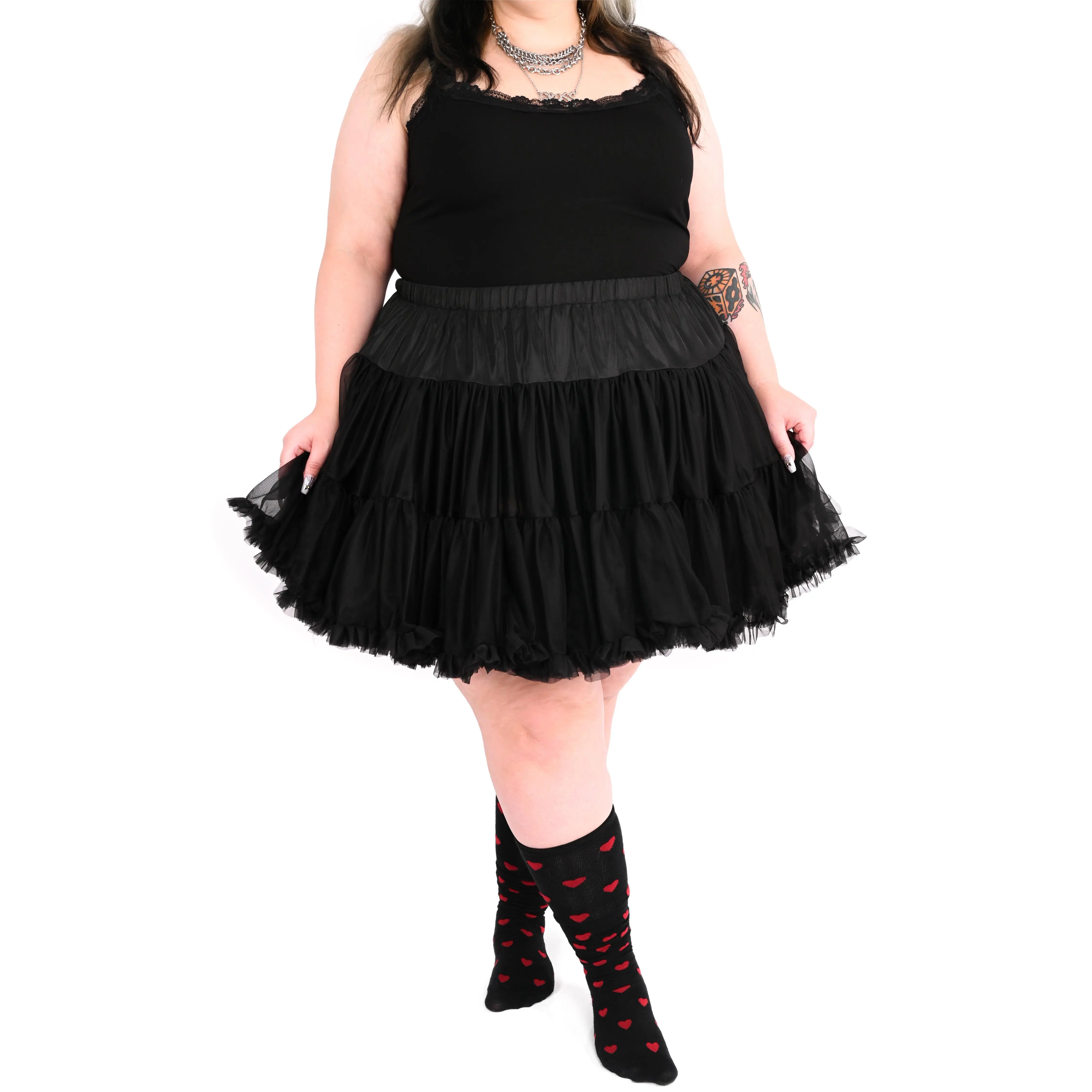Fluffy Black Petticoat - XS/S/M