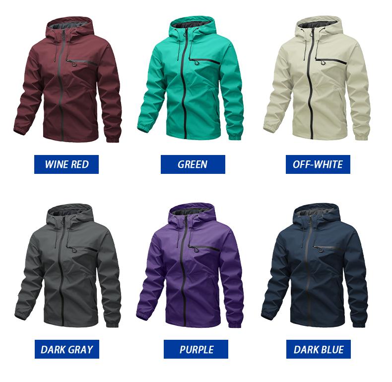 Men's casual jacket, tactical wear with durable waterproof surface, multiple pockets design, casual sports style, single piece outdoor gear, suitable for hiking and camping expeditions, outdoor activities, suitable for all seasons.