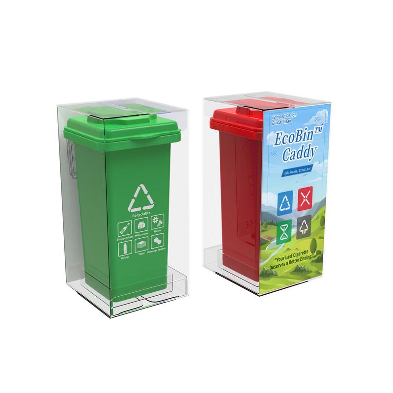 Portable "roll-up" case.Convenient storage.Ready to use anytime.Ideal for storing "roll-up"The mini trash can has a stylish and fun design and is easy to carry. Enjoy one anytime,anywhere!