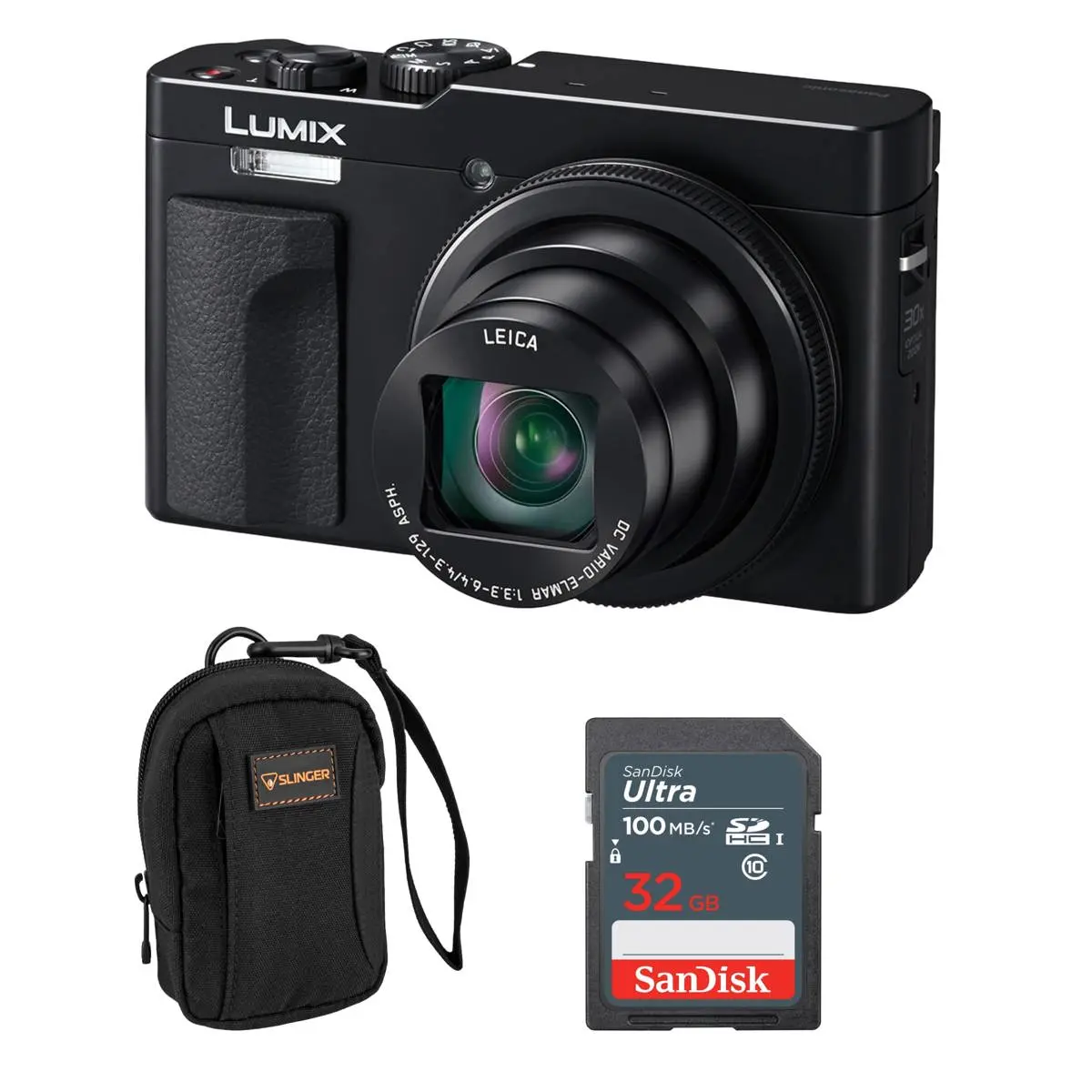 Panasonic LUMIX ZS99 Compact Digital Camera, Point-and-Shoot Pocket Camera with 30x Zoom, Charging Capability, Camera Digital