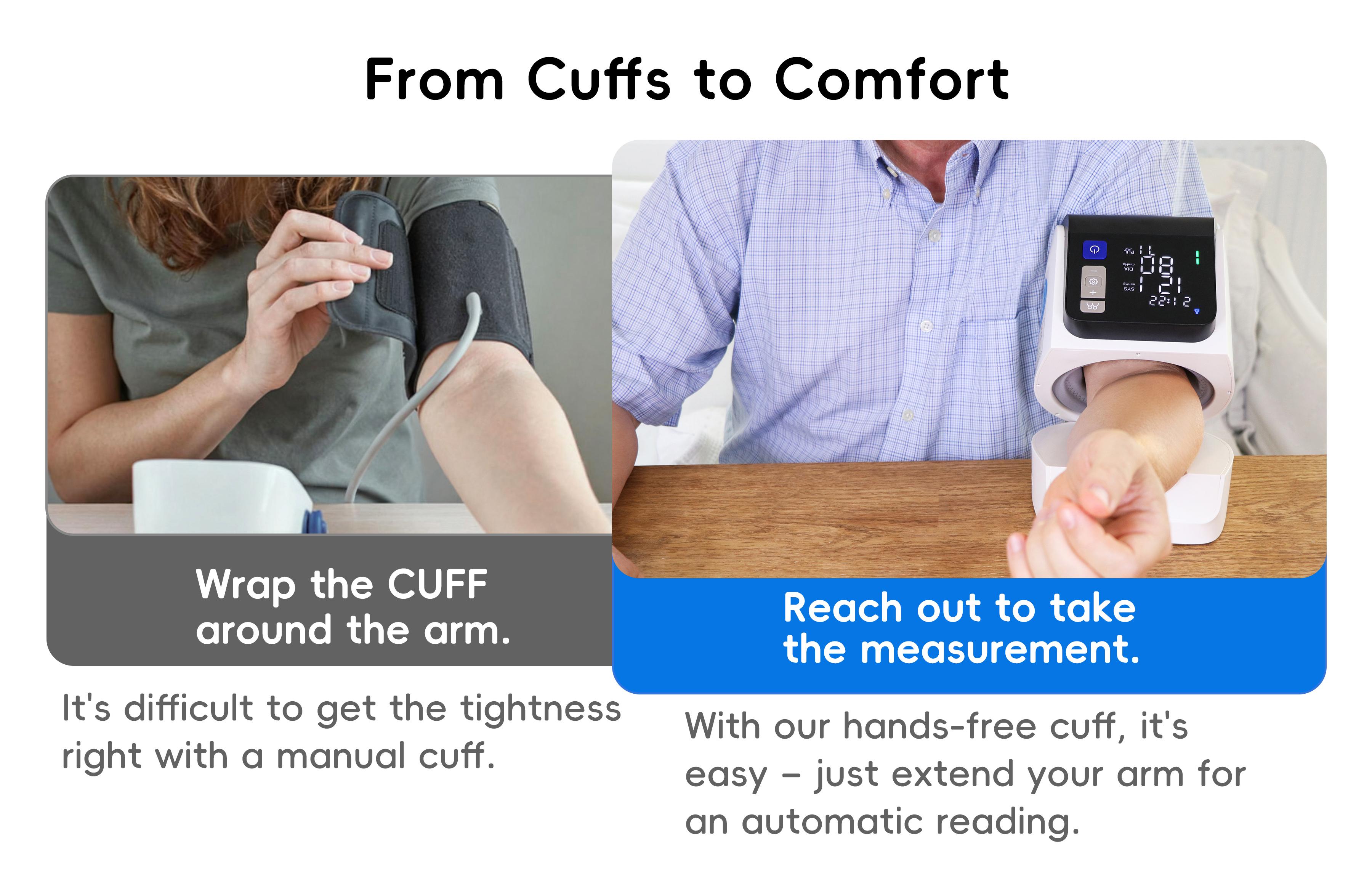 Upper Arm Blood Pressure Monitor for Home Use, Smart BP Machine with App Tracking, Large Cuff, One-Touch, Alphamed Healthcare Upper Arm Blood Pressure Monitor for Home Use, Smart BP Machine with App Tracking, Large Cuff, One-Touch, Alphamed Healthcare