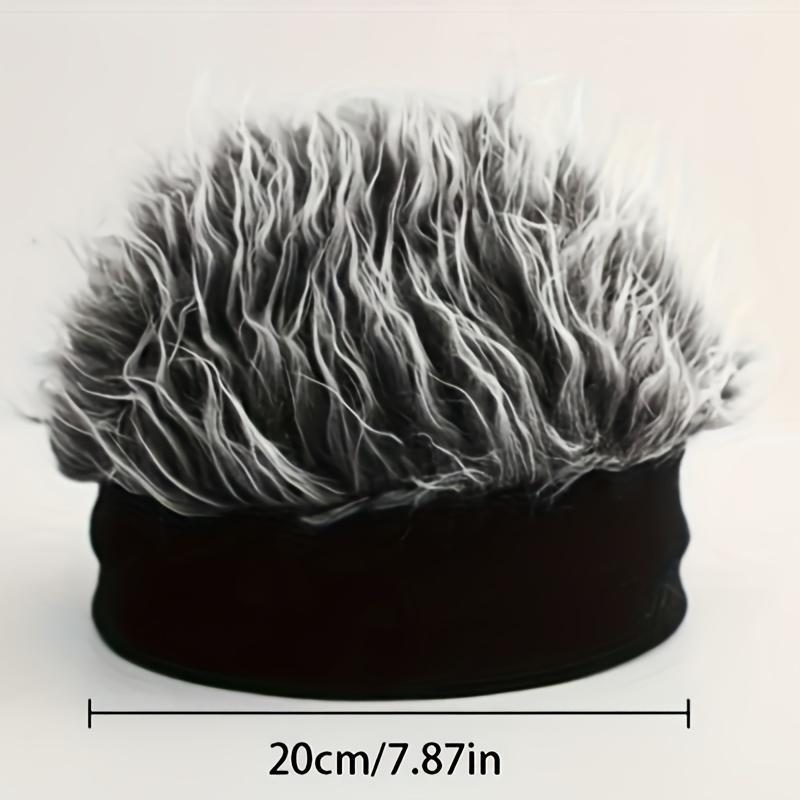 Men'S Funky Faux Fur Knit Beanie Hat - Hip-Hop Style, Straight Hair, No Brim, Perfect for Parties & Cosplay, Black & White Design, Party Accessory | Funky Beanie | Faux Fur Hat, Knit Beanie Hat Men'S Funky Faux Fur Knit Beanie Hat - Hip-Hop Style, Straight Hair, No Brim, Perfect for Parties & Cosplay, Black & White Design, Party Accessory | Funky Beanie | Faux Fur Hat, Knit Beanie Hat