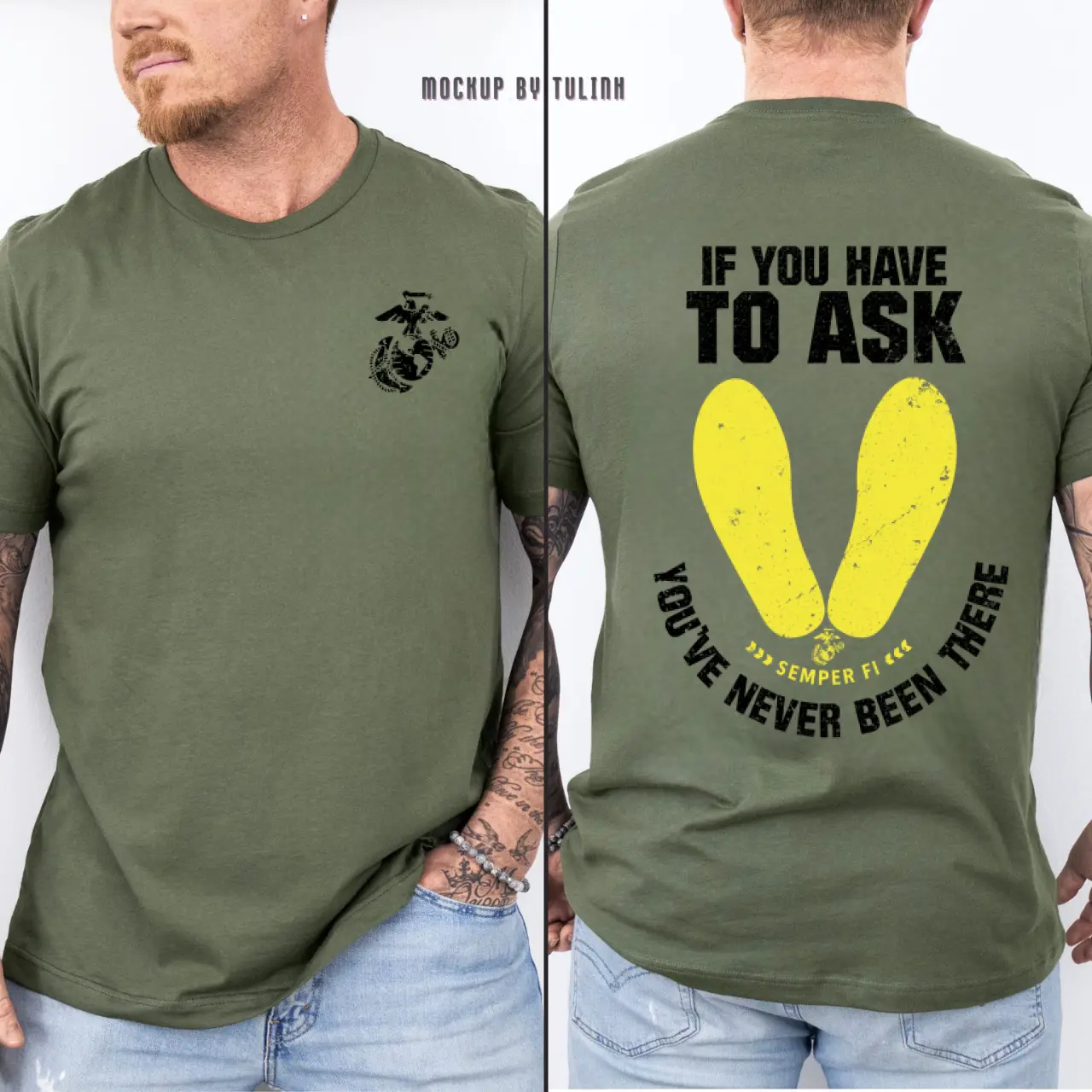 USMC Slang Tribute T-Shirt – Tactical Marine Veteran Graphic Tee Gift for Marines Unisex 100% Cotton Soft Comfort Fit All Seasons