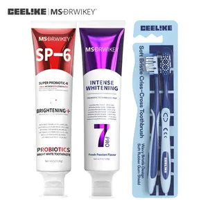 MSDRWIKEY | CEELIKE Whitening Oral Care Set | Toothpaste + Toothbrush Combo, Deep Clean & Instant Radiance for a Stunning Smile!