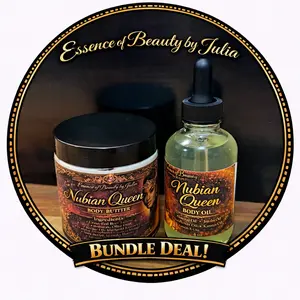 Nubian Queen Tallow Body Butter and Body Oil Bundle