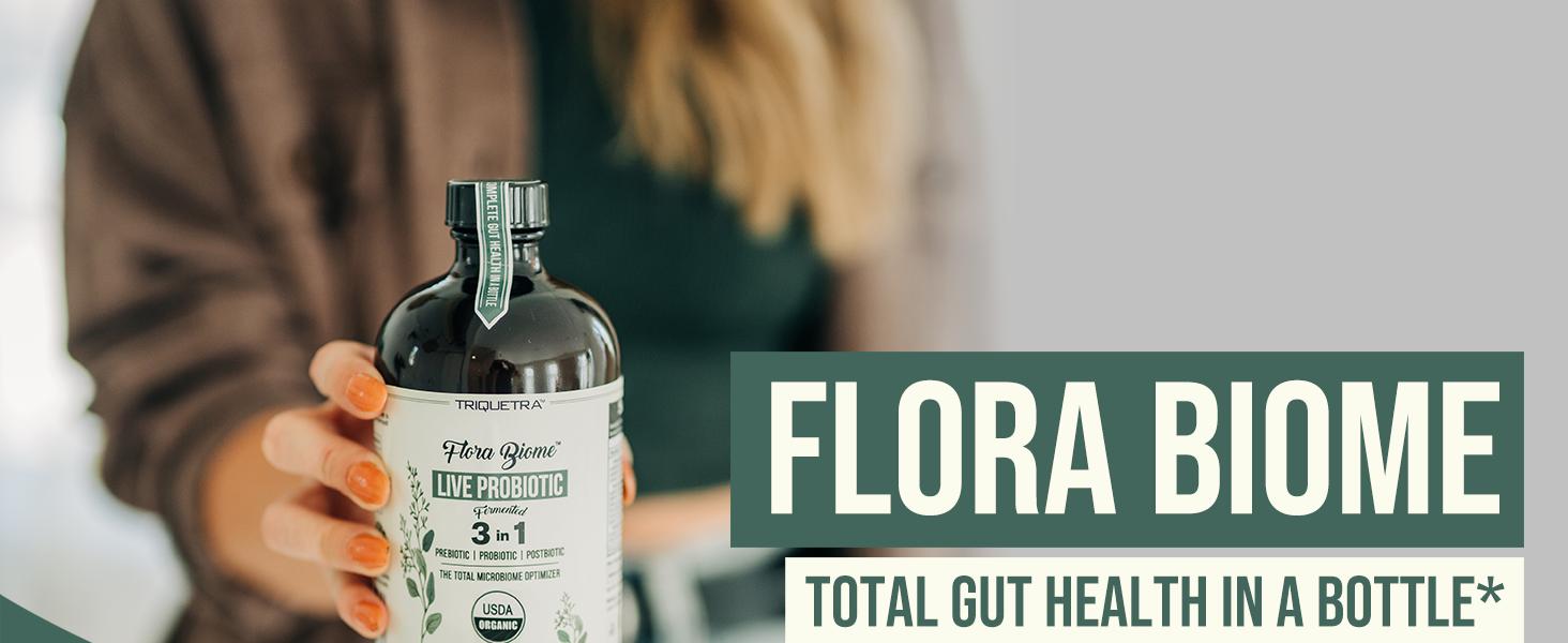 Flora Biome Live Probiotic - Natural Supplement for Health - Edible