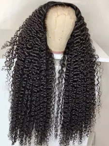 Bling Hair 32 34 36 Inch Deep Wave Wigs Human Hair 13x6 HD Lace Frontal Wig 180 Density Brazilian 13x4 Transparent Kinky Curly Lace Front Human Hair Wigs For Women Pre Plucked