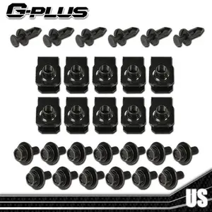 Engine Splash Shield Body Bolts Screws Fender Bumper Clip Rivets kit