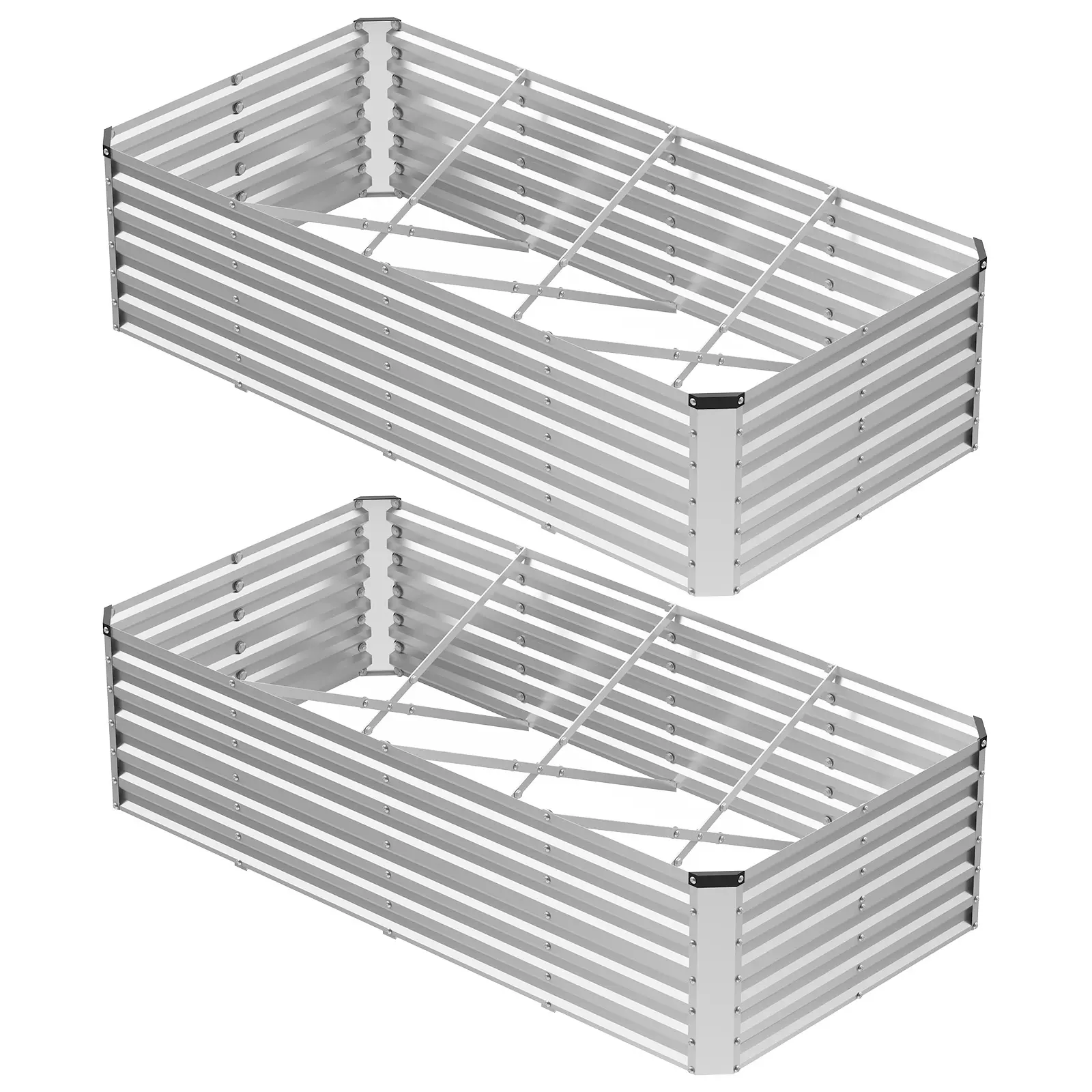 8×4×2ft (2 Pcs)  - Rectangle