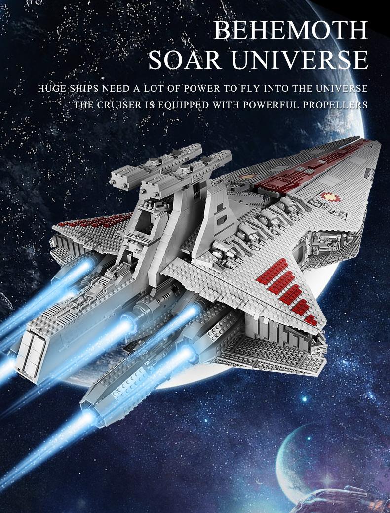 Mould King 21005 Star Spaceship Republic Attack Cruiser Building Block Toy UCS MOC Collection 6685 Pcs Replica Rocket Model Kit Model Aircraft Mould King 21005 Star Spaceship Republic Attack Cruiser Building Block Toy UCS MOC Collection 6685 Pcs Replica Rocket Model Kit Model Aircraft