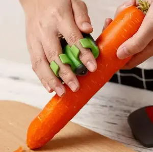 [Kitchen Peeler] Heavy-Duty 1pc Vegetable Peeler | Stainless Steel, Non-Slip Rubber Grip & Ergonomic Handle | Heat-Resistant, Food-Safe for Carrot & Pumpkin
