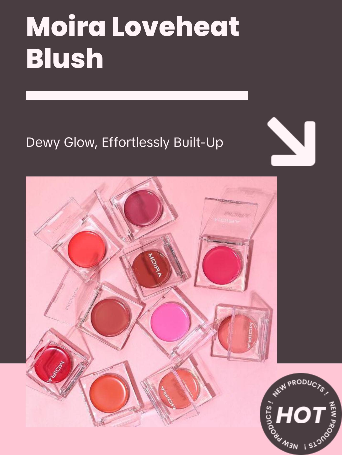 MOIRA Loveheat Cream Blush - Lightweight Makeup for Flawless Look - Coconut