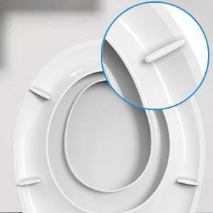 【GARVEE】Round Toilet Seat, Built-in potty training seat slow close, never loosen, fits adults and toddlers