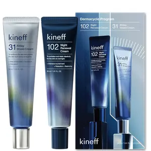 Kineff Dermacycle Program All-day & Night 2-Pack Face Cream - Official Product 31 All-Day Shield Cream & 102 Night Renewal Cream with Centella Asiatica and Niacinamide - Korean Skincare 1.01 fl oz, 2EA (New Package)